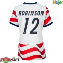 Camiseta Estados Unidos Miles Robinson #12 Primera Equipación para mujer Mundial 2026 manga corta
